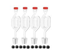 S-shape Airlocks Homebrew Bubble Airlock Carboys Stopper Fermenter Seal Valve with Food Grade Grommets Wine Making