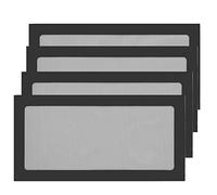 S SIENOC 4PK 120 mm * 240 mm PC Chasis de computadora Ventilador Enfriador Caja de Filtro de Polvo Rejilla a Prueba de Polvo, magnética (4x120 mm * 240 mm, Negro)