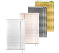 S SIENOC Persiana, persiana de Aluminio,persianas venecianas de Aluminio, persianas venecianas, estores para Ventana (Plata, 90x220 cm)
