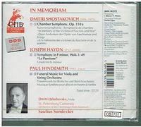S. Sondeckis - In Memoriam: Shostakovich, Chamber Symphony; Haydn, "La Passione"; Hindemith, Funeral Music,