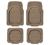S SUMEX Alfombra de Goma Universal Sand 4 Piezas 2 Delanteras y 2 Traseras, SUV, Furgonetas, Coches Alfombrillas de Protección para Todo Tipo de Clima de Alta Resistencia Color Beige