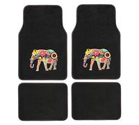 S SUMEX Alfombra moqueta Fashion Collection Elefante 2 Alfombrillas Delanteras y 2 Traseras