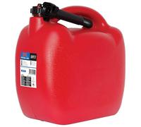 S SUMEX Bidón de Gasolina 20 litros Rojo Homologado, con Tubo Flexible Antiderrame, Material Resistente y Duradero