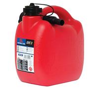 S SUMEX Bidón Gasolina 5L Homologado - Garrafa Combustible con Tubo Flexible Antiderrame, Depósito Portátil Resistente para Gasolina y Carburante
