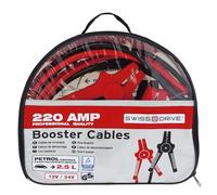 S SUMEX Cables de Arranque para Batería de Coche Pinzas de Batería en Bolsa para Guardar 220 Amps, 10mm , 18mm2 GS - Tüv