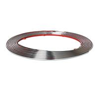 S SUMEX Cinta Cromada Race Sport, 3,5 m X 4 mm Versátil para Interior y Exterior Fácil Instalación