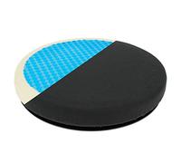 S SUMEX Cojín Redondo Giratorio 360 Grados Viscolastico, con Gel y Memory Foam para Coche, Oficina y Todo Tipo de Asientos, RK19009