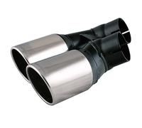 S SUMEX Cola de Escape GTI Look 69 mm Embellecedor Escape Acero Inoxidable Cromado, Terminal Deportivo para Coche