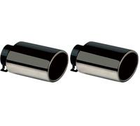 S SUMEX Cola Escape DTM 1 "Gun Metal Salida Oval 65 mm Medidas 117x85 mm y 165 mm Largo (Paquete de 2)