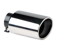 S SUMEX Cola Escape Inox Diseño DTM con Salida Oval Deportiva Diámetro Interno de 65 mm Mejora el Flujo y el Sonido del Escape