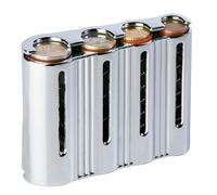 S SUMEX Eurobox Portamonedas Euro Profesional Estuche Portamonedas de Aluminio Heavy Duty Organizador para Monedas de 1 Céntimo a 2€ Diseño Elegante y Resistente