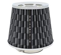 S SUMEX Filtro de Aire Universal para Coche Incluye 4 Adaptadores 60mm 65mm 70mm 77mm Filtro Aire de Entrada Alto Flujo Limpiador de Aire Color Negro