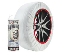 S SUMEX HUSTX03 Husky Cadena de Nieve Textil para Neumáticos Coche Fundas para Neumáticos Antideslizantes, Montaje Rápido, Homologadas Talla L 2 Unidades