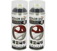 S SUMEX Kolor Dip Spain KD11001 Pintura en Spray con Vinilo Líquido Extraible, Negro Mate (Paquete de 2)