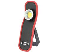 S SUMEX Luz de Trabajo LED COB Recargable por USB con Protección para Polvo Luz de 1800 Lumen 2 Intensidades con Base Magnética Rotativa de 180º y Gancho, Coche, Taller, Camping