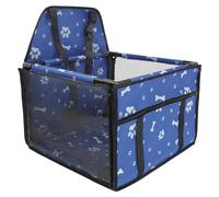 S SUMEX Protector de Asiento de Coche para Mascota Asiento de Coche Seguridad para Perros Gatos Estructura Rígida Lavable Tela Oxford Color Azul