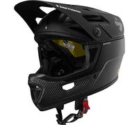 S Sweet Protection Arbitrator MIPS Helmet Casco, Unisex, Negro Mate y Carbono Natural, Small