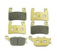 S SYUU Motocicleta Fibra de cobre delantero y trasero Pastillas de freno Compatible con Honda CBR 900 RR Fireblade 1998-2003 CBR 929 RR 2000-2001 VTR1000 2000-2007 FA265F FA174R