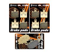 S SYUU Motocicleta Fibra de cobre delantero y trasero Pastillas de freno Compatible con Kawasaki Ninja ZX6R ZX 600 ZX600 ZX-6R 2007-2014 FA417F FA192R