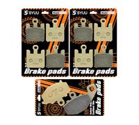S SYUU Motocicleta Fibra de cobre delantero y trasero Pastillas de freno Compatible con Kawasaki ZX6RR ZX 600 2003-2006 ZX6R ZX 636 2003-2006 ZX10R ZX 1000 2004-2006 FA369F FA192R