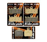 S SYUU Motocicleta ibra de cobre delantero y trasero Pastillas de freno Compatible con Ducati Monster 821 2015-2017 1200 Monster 2014-2017 FA630F FA266R