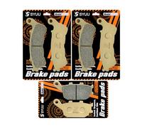 S SYUU Motocicleta ibra de cobre delantero y trasero Pastillas de freno Compatible con Honda CB 600 Hornet ABS Model 2007 2008 2009 2010 2011 2012 2013 FA388F FA174R