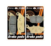 S SYUU Motocicleta ibra de cobre delantero y trasero Pastillas de freno Compatible con Honda VTX 1300 S Retro C R T 2003-2015 2009 2010 2011 2012 2013 FA196F FA174R
