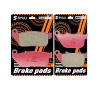 S SYUU Pastillas de freno de cerámica traseras delanteras de motocicleta Compatible con Harley Davidson XL 883 1200 Sportster 2004-2013 FA381F FA387R