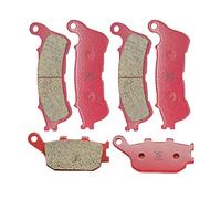 S SYUU Pastillas de freno de cerámica traseras delanteras de motocicleta Compatible con Honda CB 600 Hornet ABS Model 2007 2008 2009 2010 2011 2012 2013 FA388F FA174R