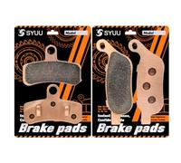 S SYUU Pastillas de freno Delanteras y Traseras Motocicleta Sinterizadas Compatibles con Harley Dyna FXDB Street Bob FXDWG Wide Glide 2008-2017, Resistencia al desgaste, FA457F FA458R