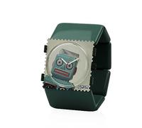 S.T.A.M.P. S. Juego de Relojes, Esfera Con Correa Intercambiable, Reloj de Pulsera Analógico de Cuarzo, Caja de Reloj, Pulseras Belta, Correa Transparente y de Eslabones, Robot