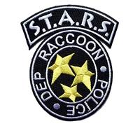 S.T.A.R.S. Raccoon City R.P.D. Parche bordado para disfraz/Cosplay. Tamaño: 100 mm x 85 mm, disponible en colores negro o azul (negro)
