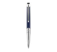 S.T. Dupont Défi Millennium - Bolígrafo de punta redonda, color plateado y azul marino brillante