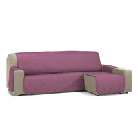 S & T Funda Sofa Chaise Longue 200 Berenjena - Funda Sofa Chaise Long Reversible Brazo Derecho/Izquierdo Acolchada - Cubre Sofá 100% Poliéster Fabricado en España