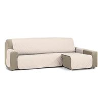 S & T Funda Sofa Chaise Longue 200 Lino - Funda Sofa Chaise Long Reversible Brazo Derecho/Izquierdo Acolchada - Cubre Sofá 100% Poliéster Fabricado en España