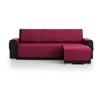 S & T Funda Sofa Chaise Longue 200 Malva - Funda Sofa Chaise Long Reversible Brazo Derecho/Izquierdo Acolchada - Protector Sofá - Cubre Sofá 100% Poliéster Fabricado en España
