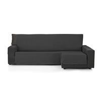 S & T Funda Sofá Chaise Longue 200 Negro - Funda Sofa Chaise Long Brazo Derecho/Izquierdo Acolchada Mont - Cubre Sofá Antiacaros 100% Poliéster Fabricado en España