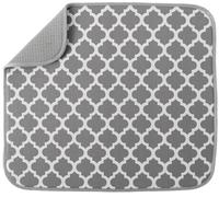 S&T INC - Alfombrilla escurreplatos Alfombrilla escurreplatos de microfibra, para cocina, absorbente y reversible.