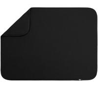 S&T INC. Alfombrilla escurreplatos de microfibra altamente absorbente para secar platos, XL, utensilios, ollas y sartenes, extragrande, 45,7 x 61 cm, negro