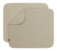 S&T INC. Tapete de secado de platos, 2 unidades, 16 x 18 pulgadas, tapete absorbente de microfibra para encimera de cocina, almohadilla de secado de platos para platos, utensilios, ollas y sartenes