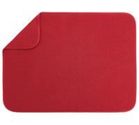 S&T INC. Tapete de secado de platos de microfibra XL absorbente y reversible para cocina, 18 x 24 pulgadas, rojo racer