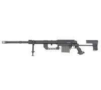 S&T ST200 Rifle o Fusil de Francotirador o Sniper de Muelle de Airsoft, Metal Completo, Bolt-Action, 1410 mm, 7015 g, Negro, con Bípode y Culata Ajustable - 1,34 Julios