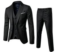 ’s Three Piece For Business and Formal Wear - Slim Fit Jacket Vest and TR