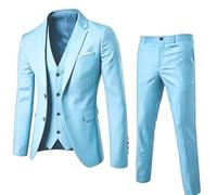 ’s Three Piece For Business and Formal Wear - Slim Fit Jacket Vest and TR