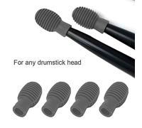 S Tipsilicone de Práctica S Practa 4 PCS S Tip de Práctica Tambores de Silicona Portátil para Principiantes Practicando Permitir Tambores Elevados de Sus Puntas de Silicona. Consejos de Baquetas