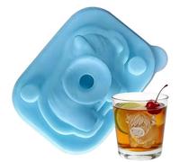 s Tray - Silicone 3.15 Inches Reusable Highland Cattle Mold, Funny Ice Maker Container | 3D Animal Cube Tray, Whiskey Bourbon Cocktail Juice Kitchen Party Camping Use