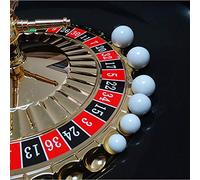 S-TROUBLE 5 uds, Bola de Ruleta Rusa, Juego de Ruleta de Casino, Bola de Repuesto, Bola Blanca acrílica, 12/14/16/18/20 / 22mm