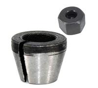 S-TROUBLE Adaptador de portabrocas de Boquilla de 6 mm, 6,35 mm y 8 mm con Tuerca, máquina de Corte y Grabado, enrutador eléctrico, Broca de precisión