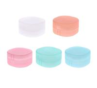 S-TROUBLE Caja de jabón de Color sólido con Esponja Contenedor de jabón Redondo de Viaje portátil para baño de Viaje Inicio