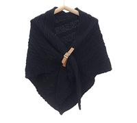 S-TROUBLE Chal Triangular Con Hebilla de Cuero - Bufanda Única Envolvente Para Mujer